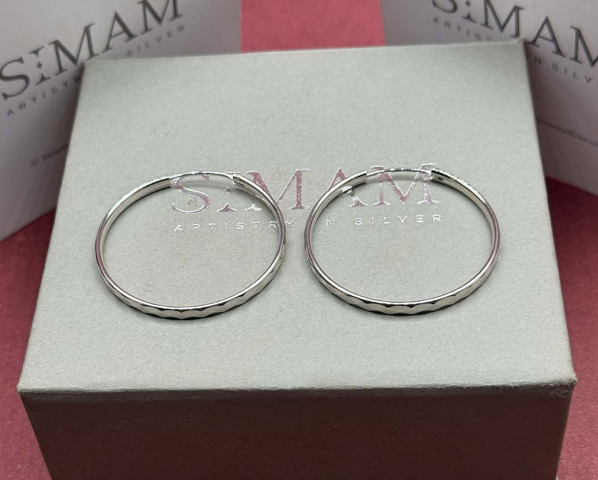 925 Sterling Silver Hoop Earrings, Minimalist Silver Hoops, Thin Round Hoop Earrings, Lightweight Everyday Jewelry, Classic Gift for Her