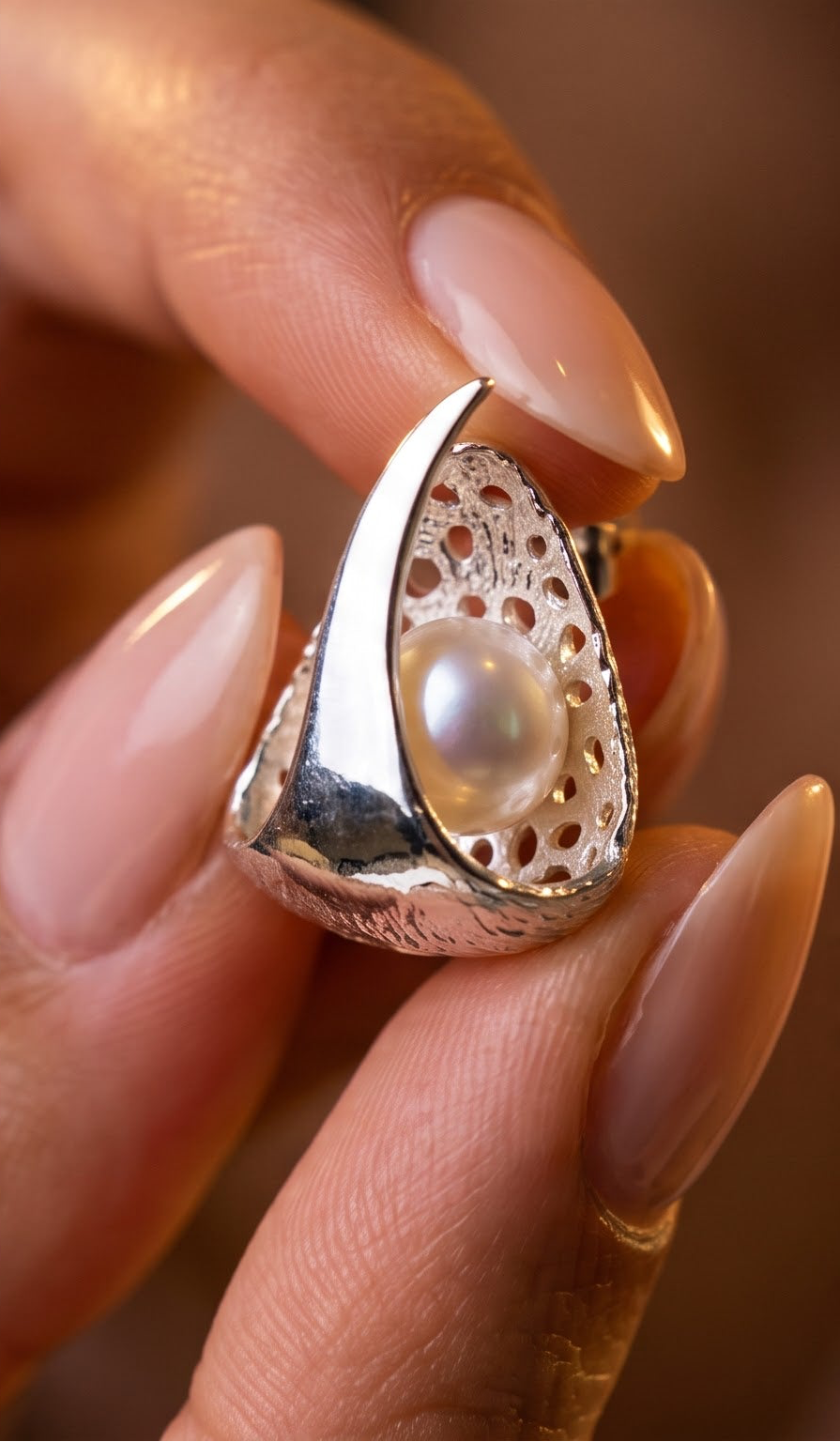 Pearl Stud Earrings
