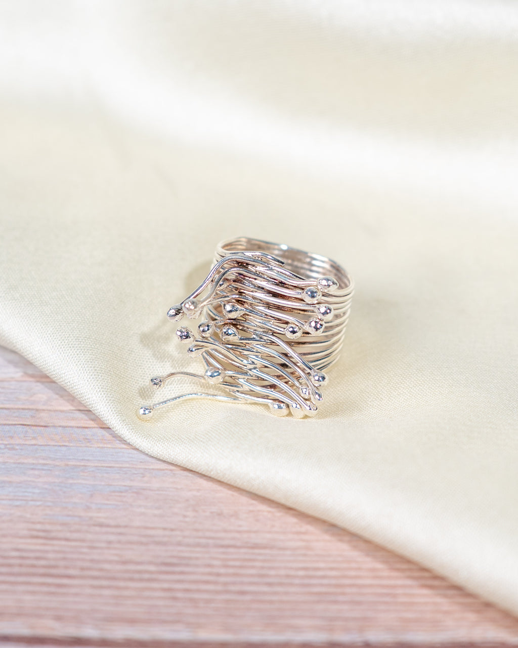 Handmade Silver Crown Ring – Adjustable Boho Jewelry for Women, Sterling Silver Royal Design Ring, Minimalist Crown Ring Gift for Her