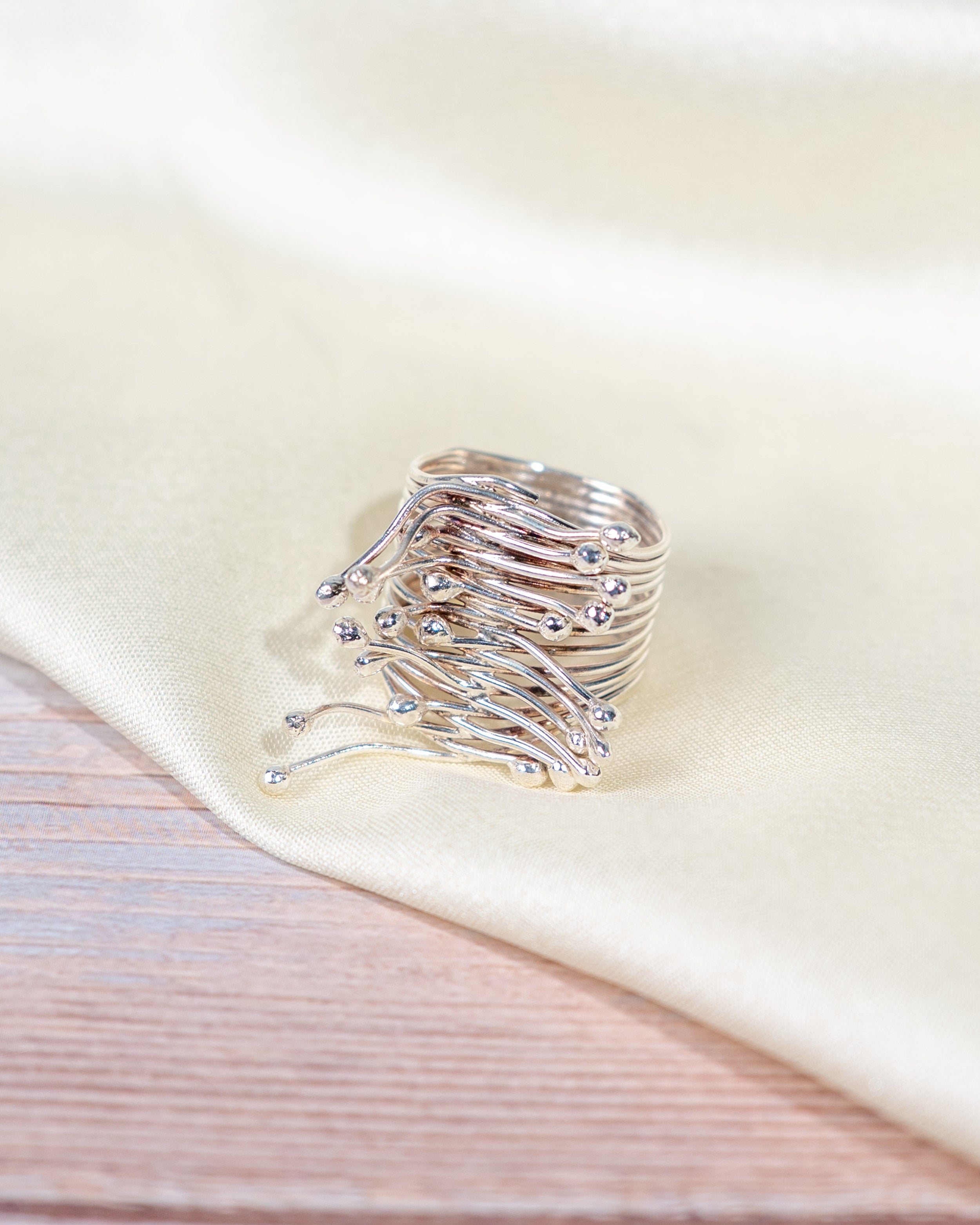 Handmade Silver Crown Ring – Adjustable Boho Jewelry for Women, Sterling Silver Royal Design Ring, Minimalist Crown Ring Gift for Her