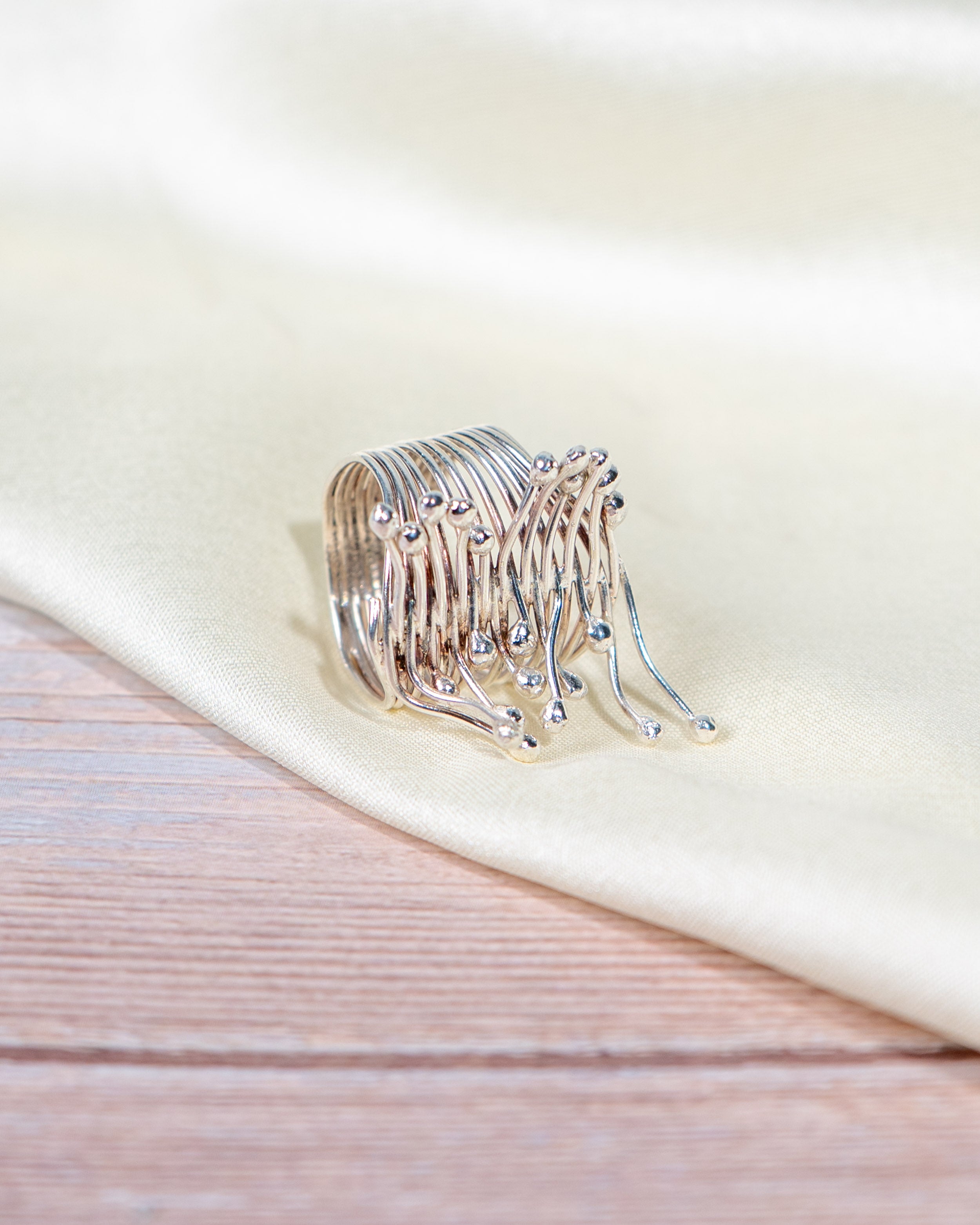 Handmade Silver Crown Ring – Adjustable Boho Jewelry for Women, Sterling Silver Royal Design Ring, Minimalist Crown Ring Gift for Her