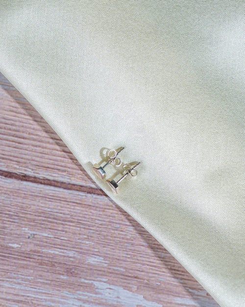 925 Sterling Silver Hexagon Stud Earrings: Minimalist Geometric Everyday Jewelry