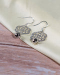 Sterling Silver Filigree Floral Dangle Earrings | Boho Gift