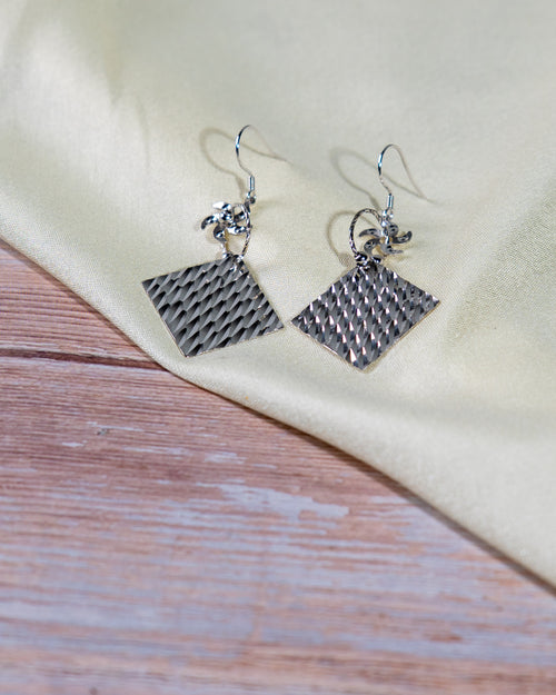 925 Sterling Silver Geometric Drop Earrings, Modern Abstract Earrings, Contemporary Jewelry, Minimalist Fashion Accessory
