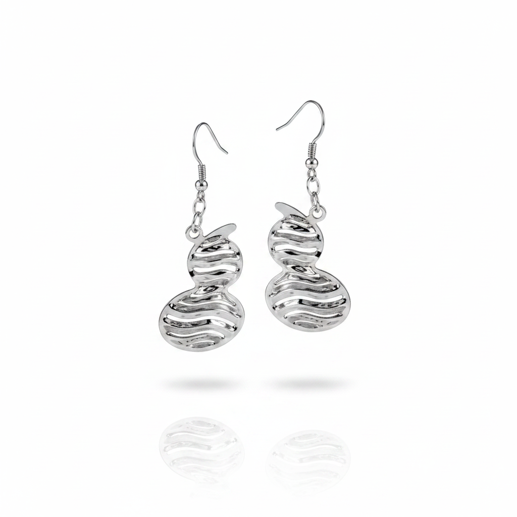 925 Sterling Silver Textured Dangle Earrings, Modern Abstract Drop Earrings, Statement Silver Earrings, Artistic Jewelry Gift for Her