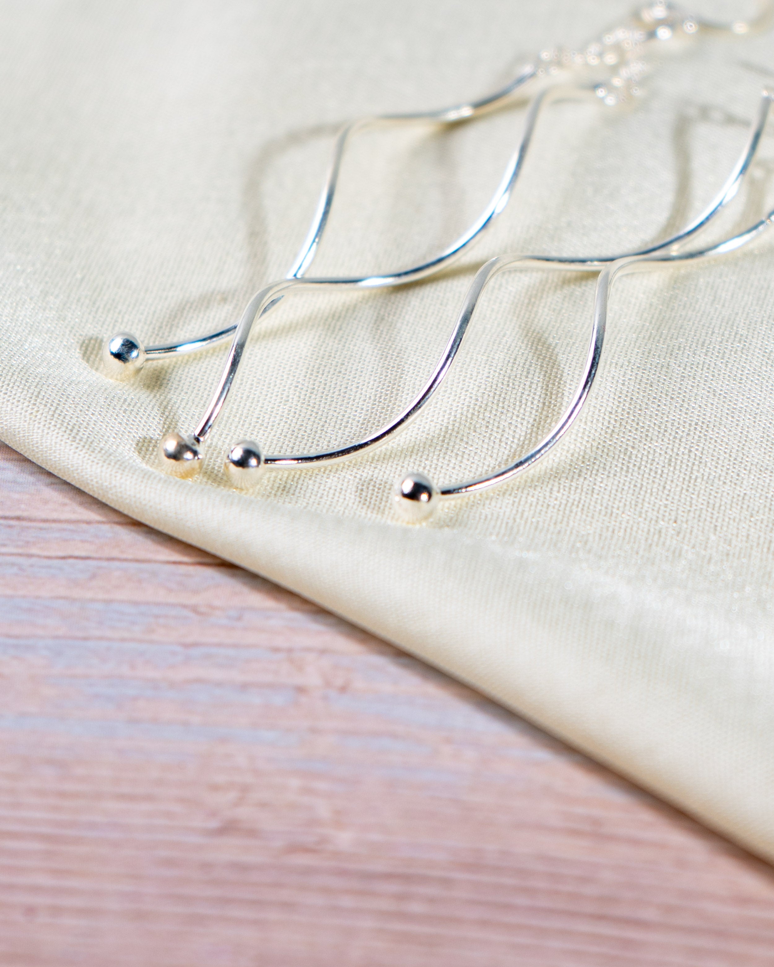 Handmade Sterling Silver Twisted Drop Earrings | Boho Dangle Jewelry