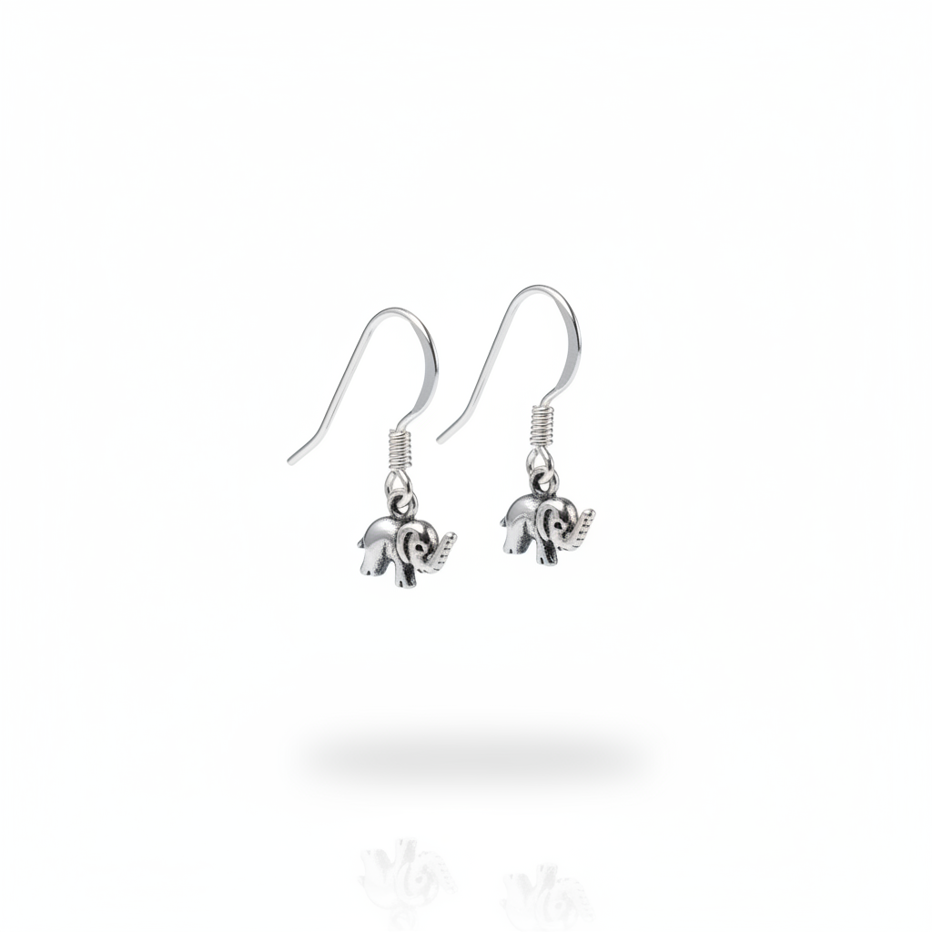 Handmade Silver Flower Dangle Earrings, Sterling Silver Floral Earrings, Gift for Her, Birthday Gift, Minimalist Nature Jewelry