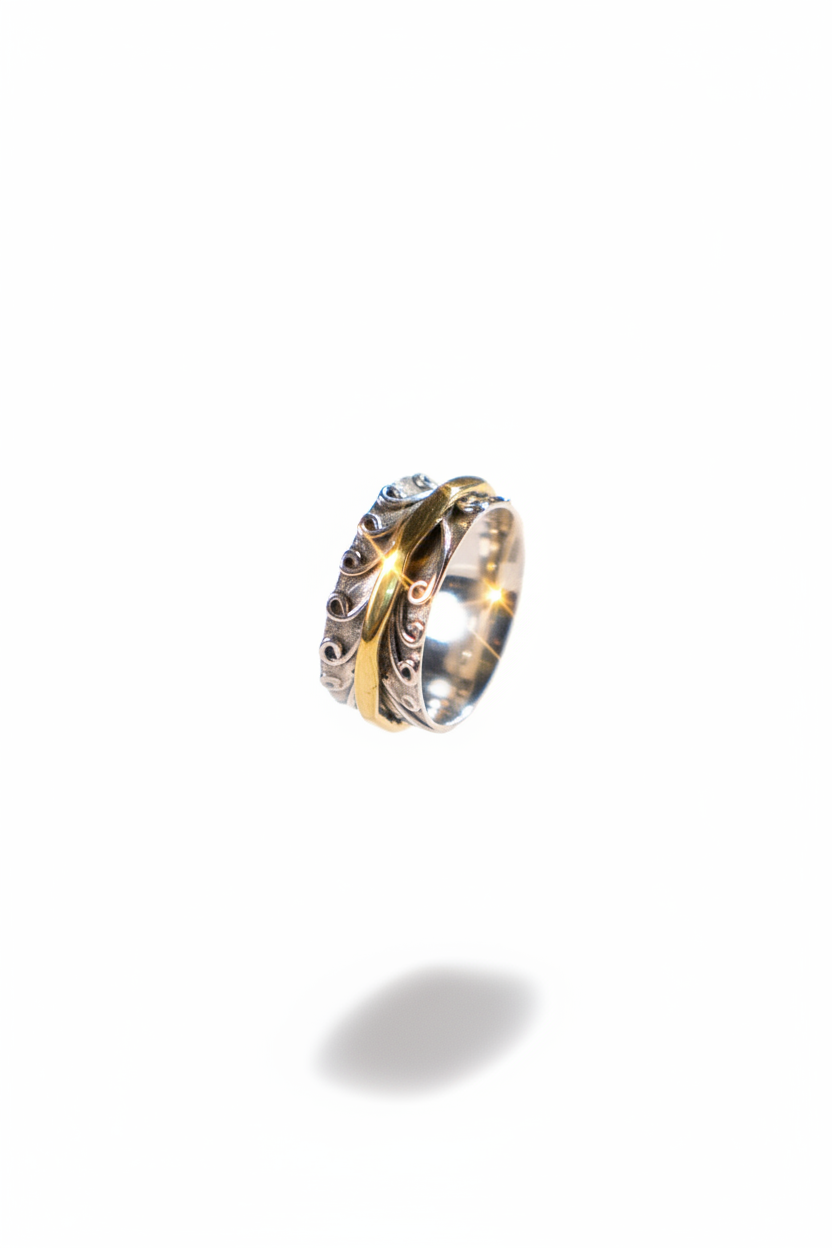 Handmade 925 Sterling Silver Men's Band Ring | Minimalist Design