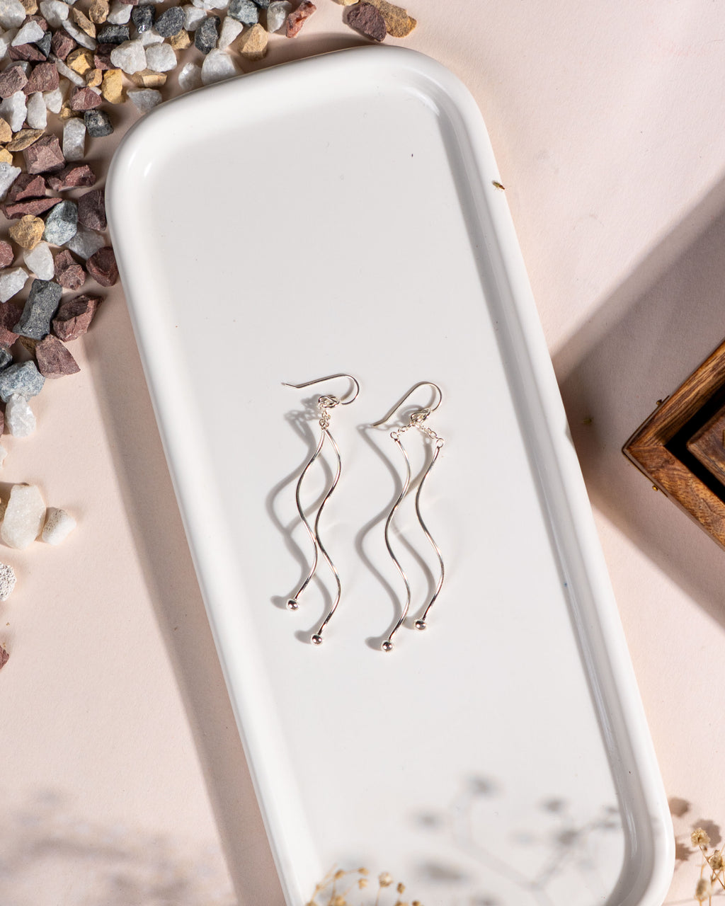 Handmade Sterling Silver Twisted Drop Earrings | Boho Dangle Jewelry