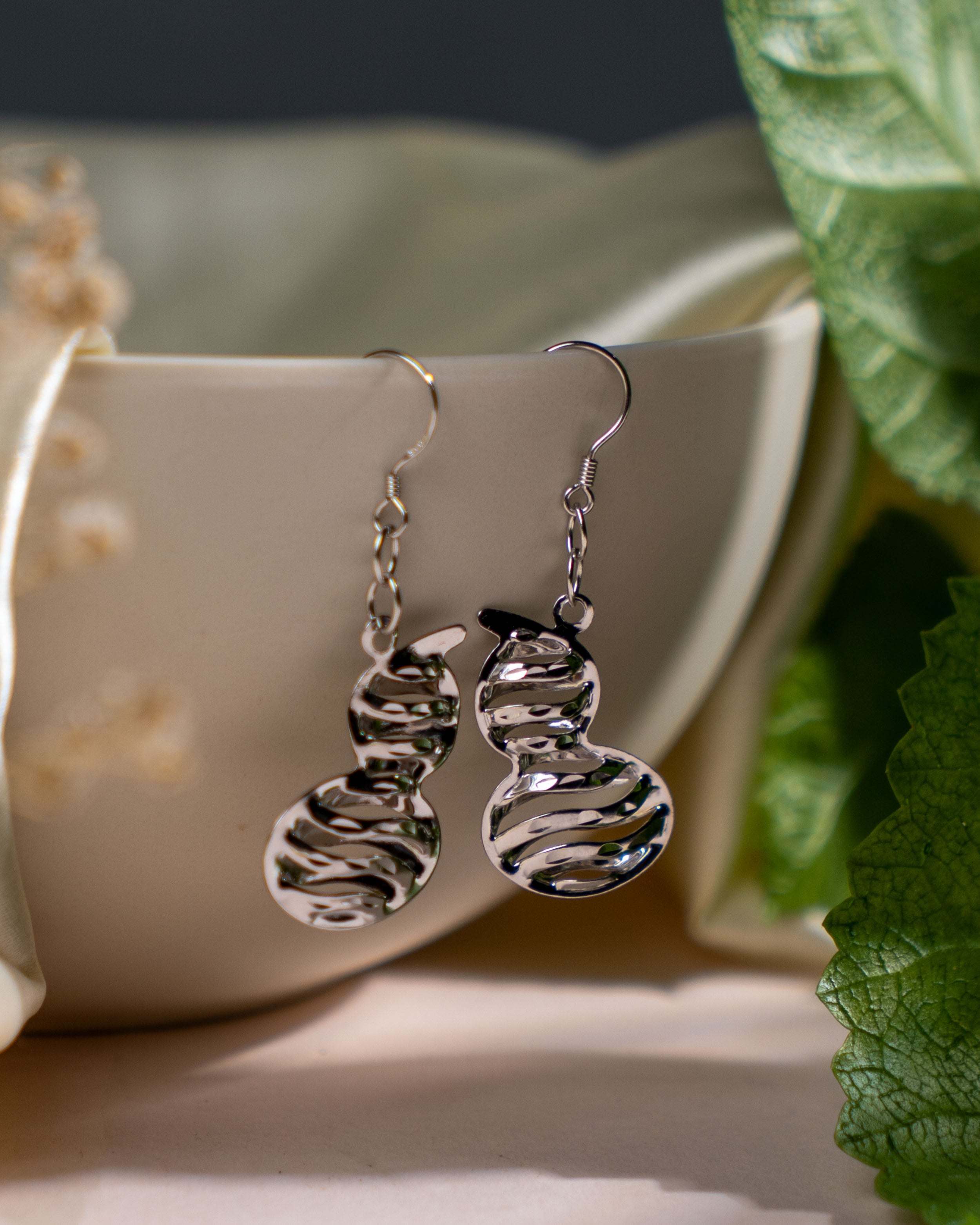 Sterling Silver Minimalist Dangle Earrings | Handmade Jewelry