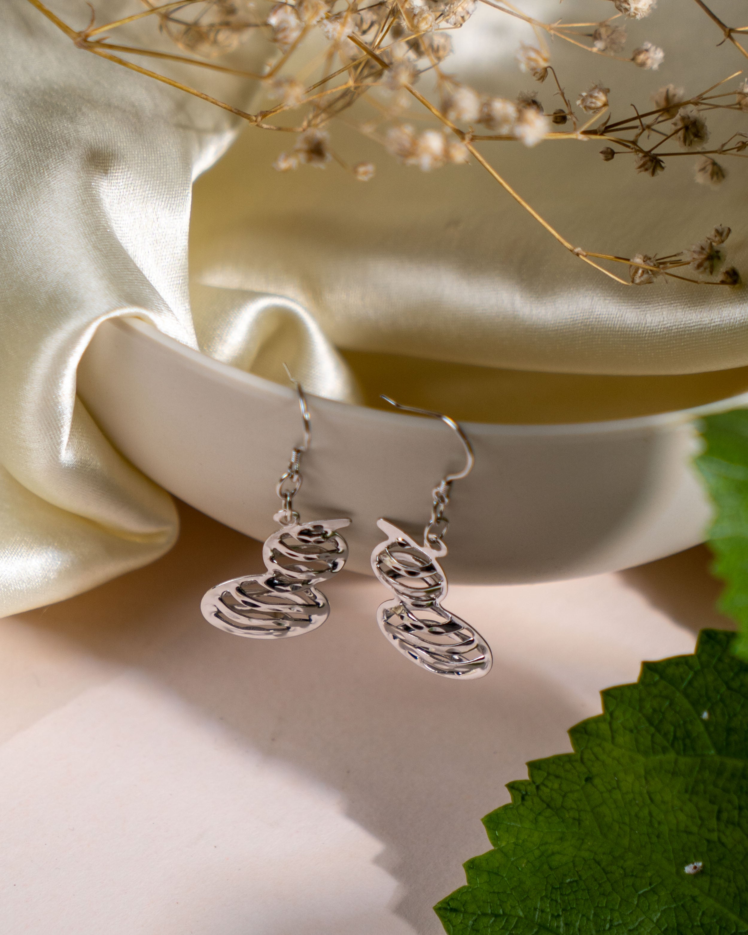 Sterling Silver Minimalist Dangle Earrings | Handmade Jewelry