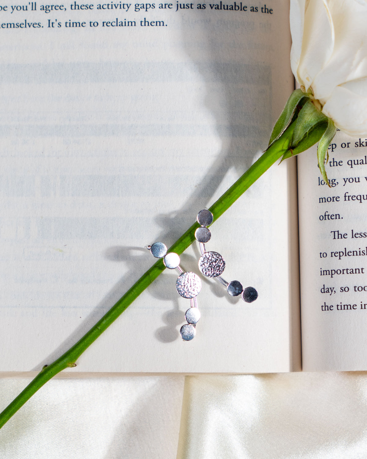 925 Sterling Silver Minimalist Dot Drop Earrings, High Shine Everyday Wear