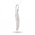 Handmade Silver Feather Earrings, Sterling Silver Dangle Earrings, Boho Gift for Her, Nature Inspired Jewelry, Birthday Gift