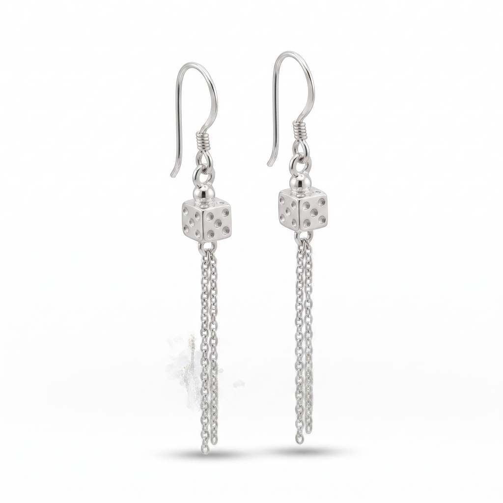 Lock Chain Dangle Earrings