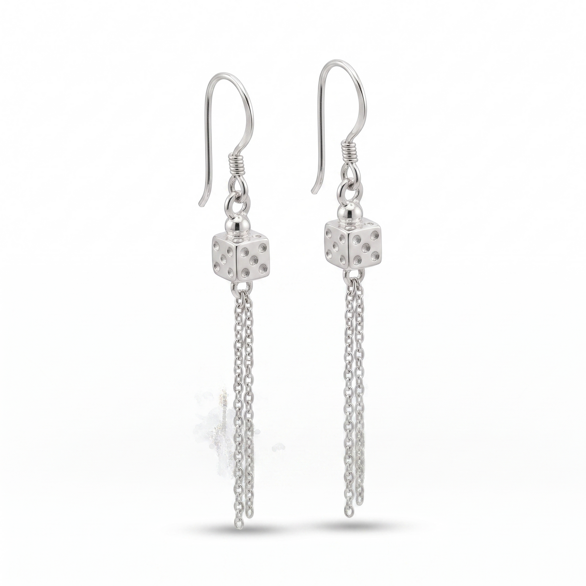 Lock Chain Dangle Earrings