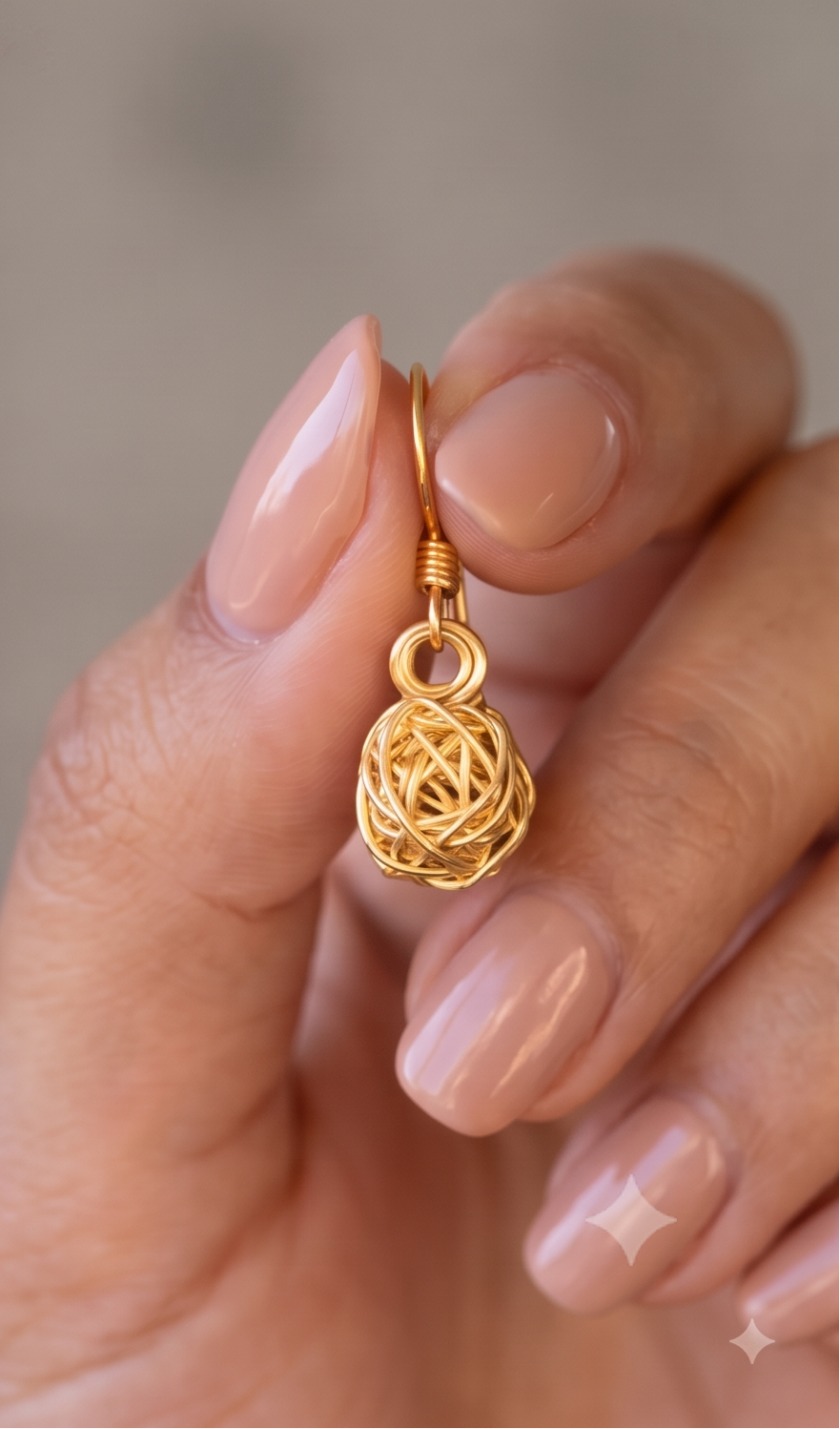 Sterling Silver 14K Gold Plated Dangle Earrings, Floral Rose Jewelry, Minimalist Design
