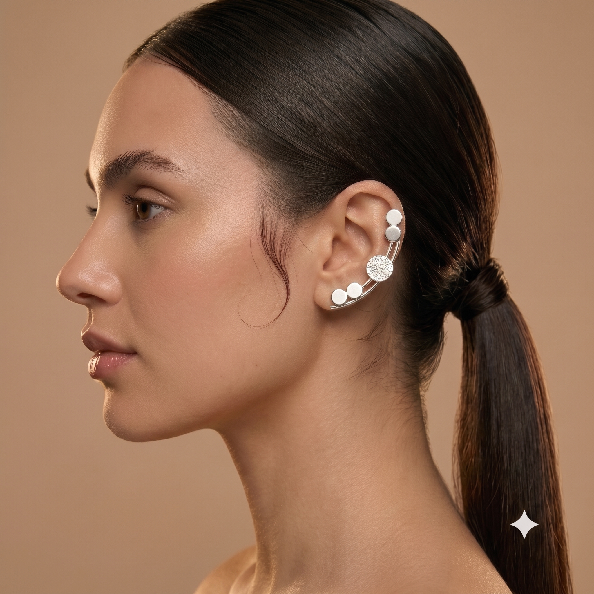 925 Sterling Silver Minimalist Dot Drop Earrings, High Shine Everyday Wear