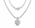 Silver Heart Leaf Pendant Necklace | Minimalist Nature Jewelry | Gift for Her | Christmas & Birthday Gift