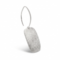 Handmade Silver Rectangle Earrings