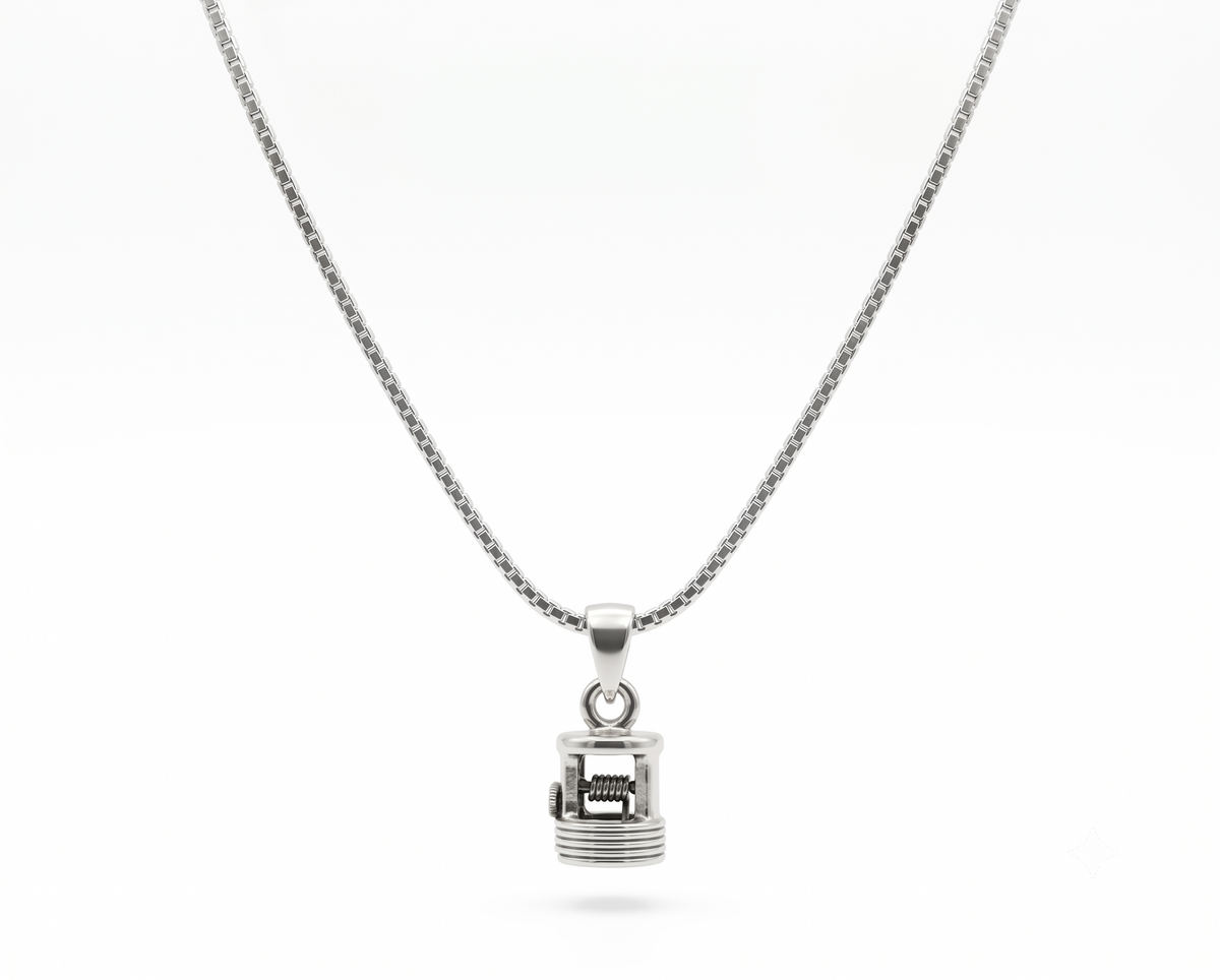 Sterling Silver Christmas Lantern Necklace | Minimalist Charm Pendant
