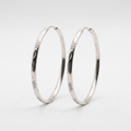 925 Sterling Silver Twisted Hoop Earrings, Textured Silver Hoops, Classic Round Earrings, Minimalist Everyday Jewelry, Gift for Her