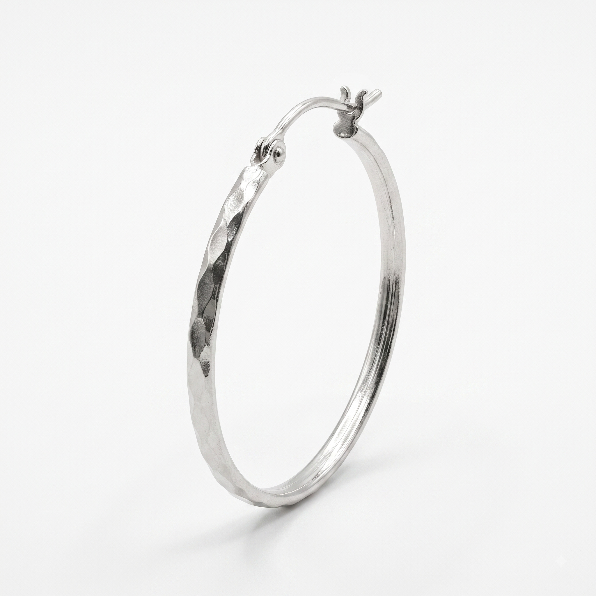 925 Sterling Silver Hoop Earrings, Minimalist Silver Hoops, Thin Round Hoop Earrings, Lightweight Everyday Jewelry, Classic Gift for Her