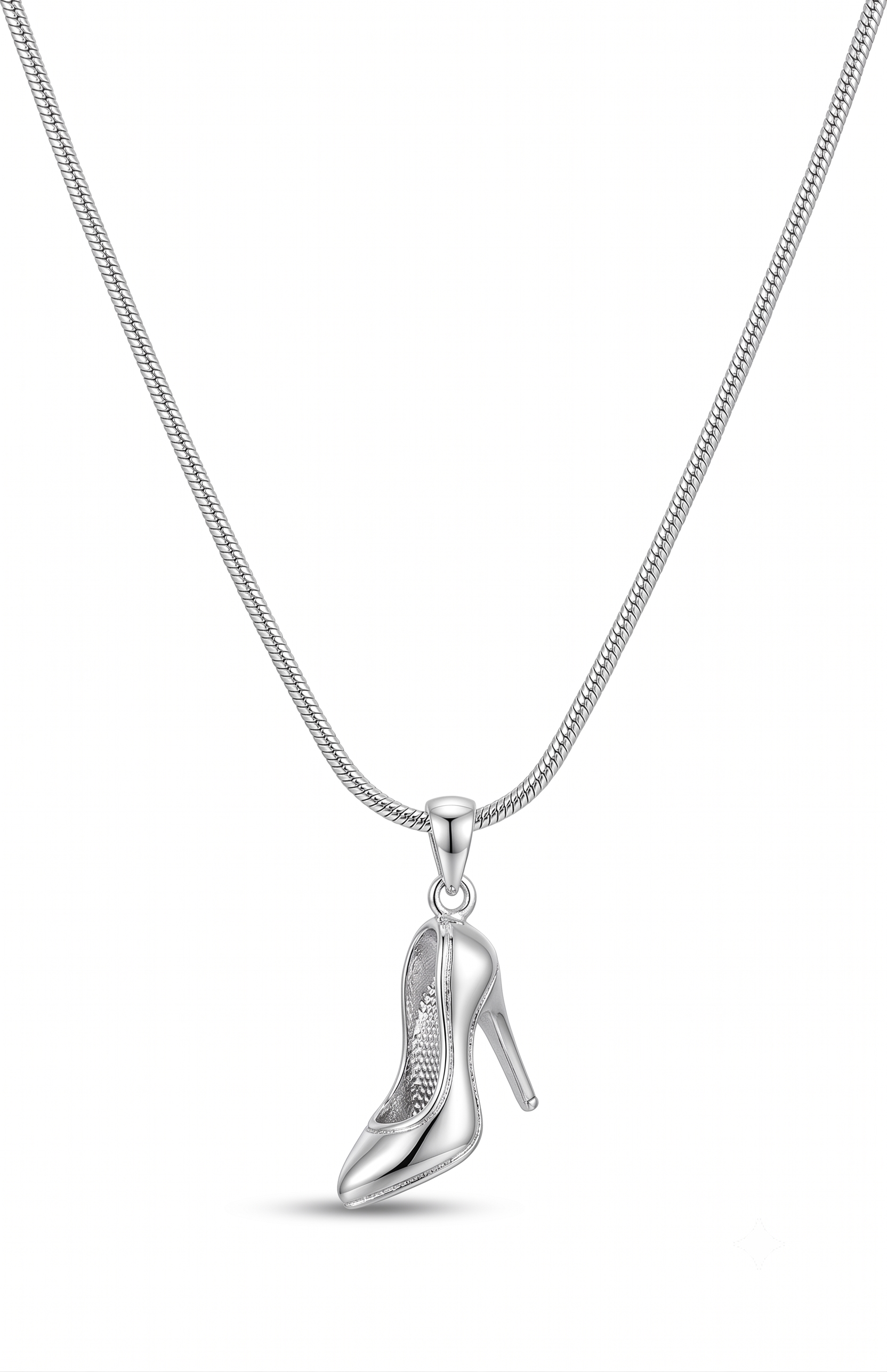 Sterling Silver Ice Skate Pendant Necklace | Winter Sports Gift