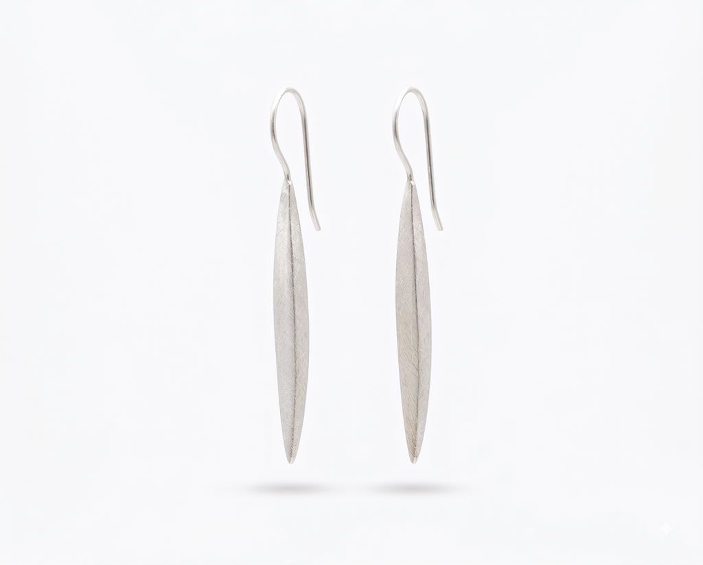 Sterling Silver Marquise Drop Earrings