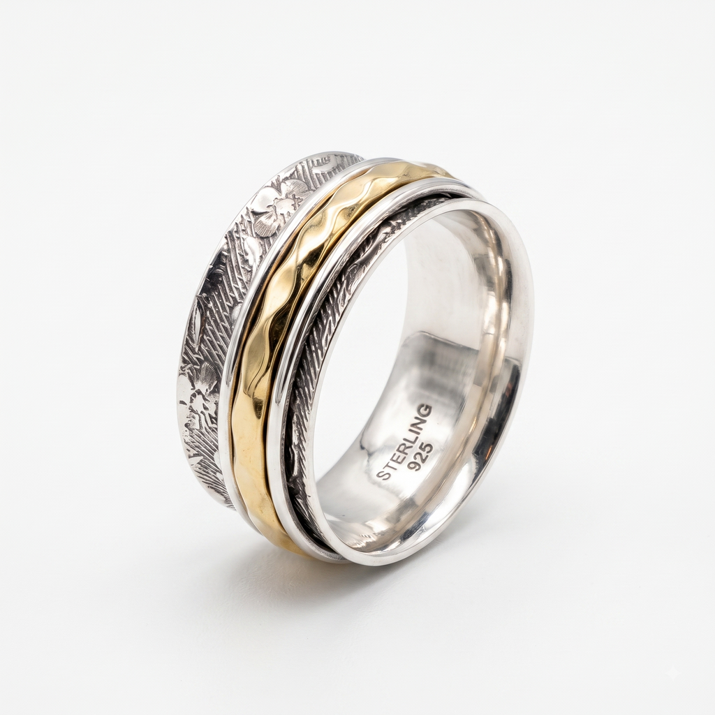Handmade Sterling Silver Unisex Ring | Minimalist Couple Band A3