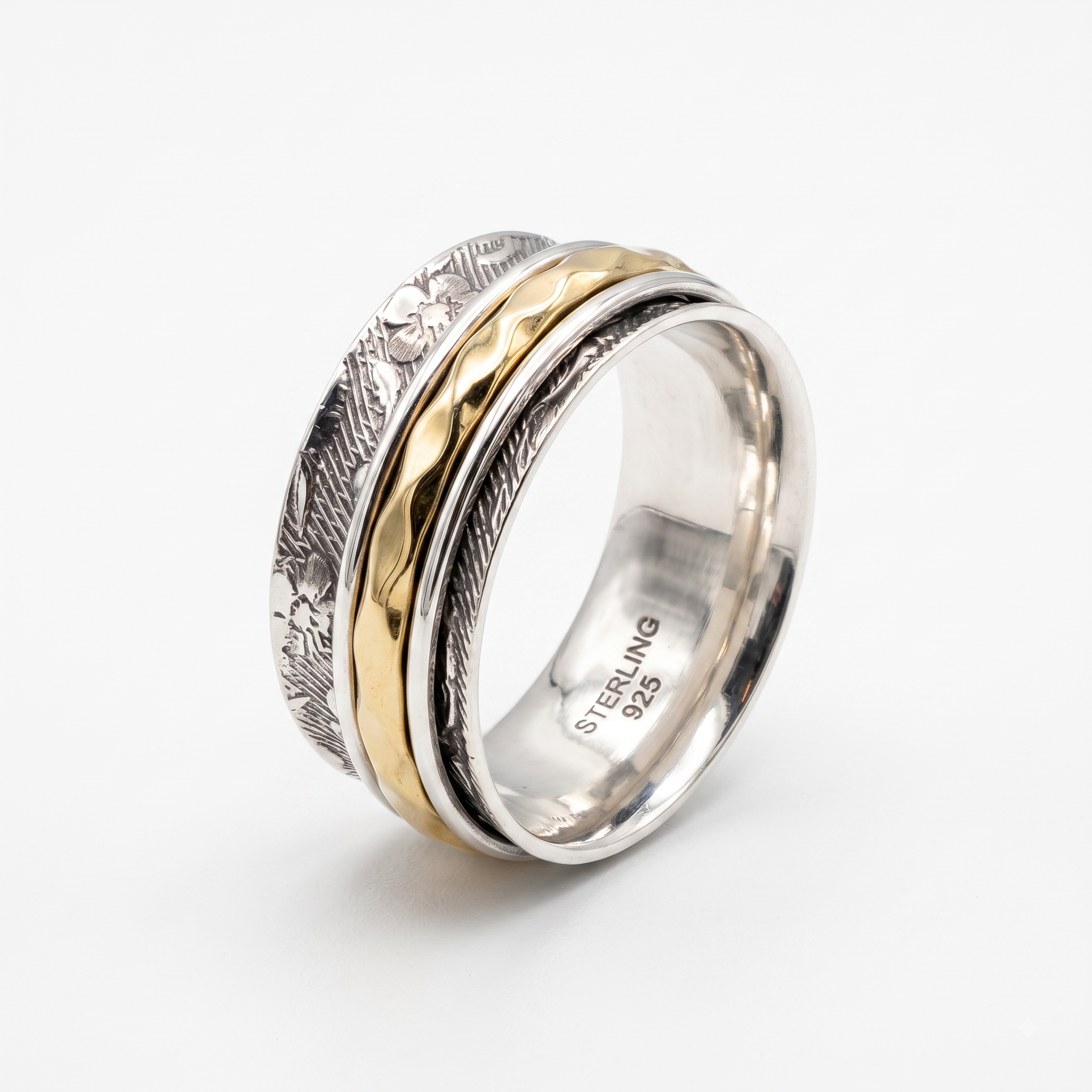 Handmade Sterling Silver Unisex Ring | Minimalist Couple Band A3