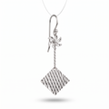 925 Sterling Silver Geometric Drop Earrings, Modern Abstract Earrings, Contemporary Jewelry, Minimalist Fashion Accessory