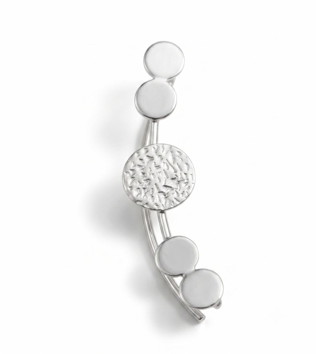 925 Sterling Silver Minimalist Dot Drop Earrings, High Shine Everyday Wear