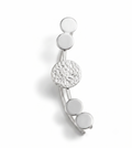 925 Sterling Silver Minimalist Dot Drop Earrings, High Shine Everyday Wear