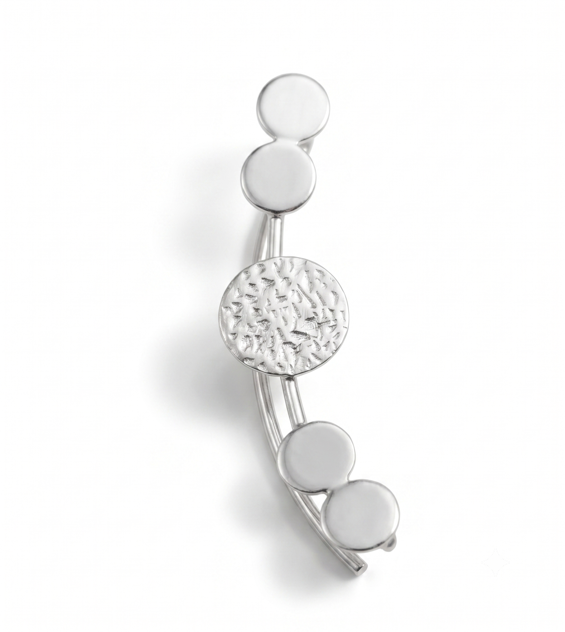 925 Sterling Silver Minimalist Dot Drop Earrings, High Shine Everyday Wear