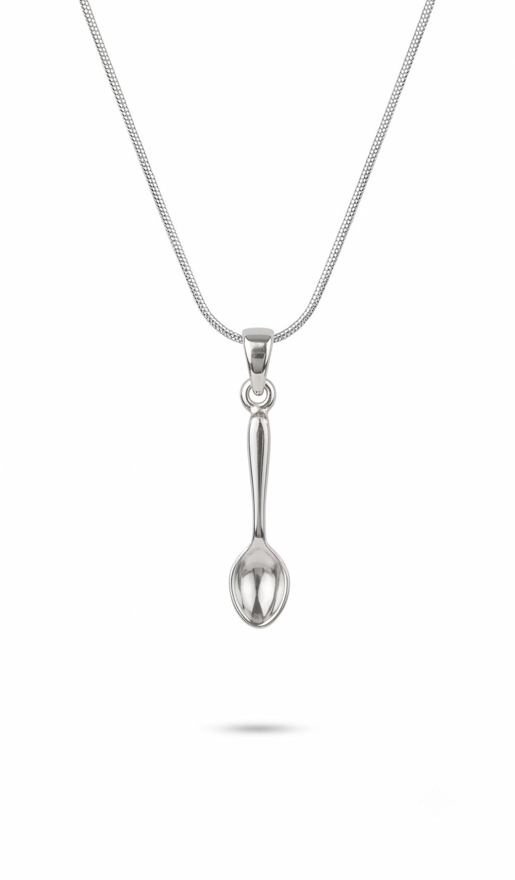 Sterling Silver Spoon Necklace & Earrings Set | Minimalist Jewelry