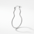 925 Sterling Silver Teardrop Hoop Earrings, Twisted Silver Hoops, Minimalist Earrings, Everyday Jewelry Gift for Her