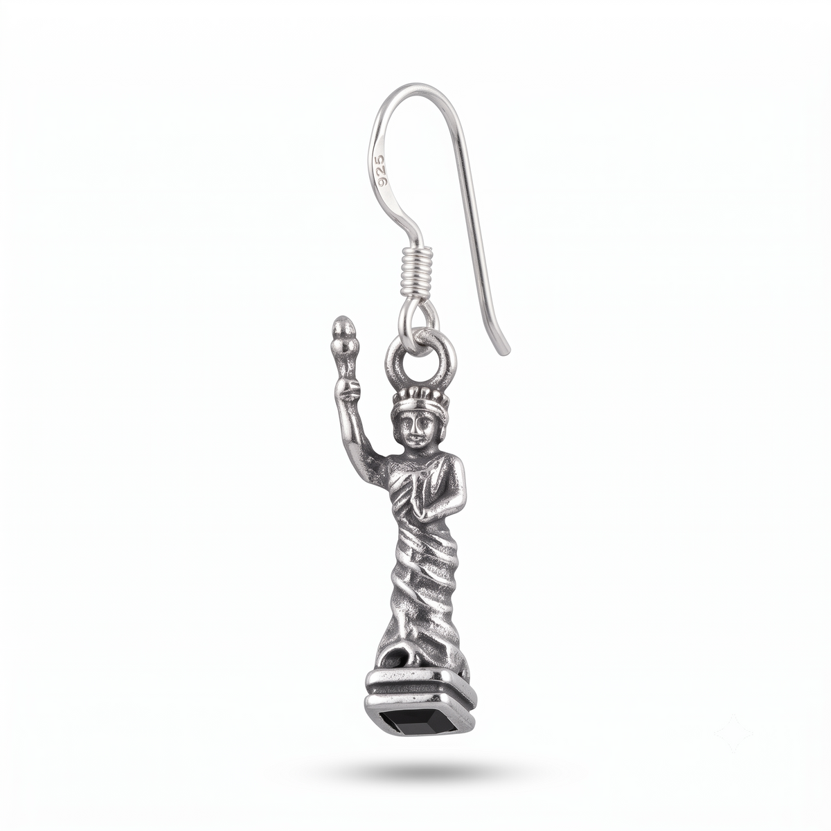 Handmade Silver Skeleton Earring