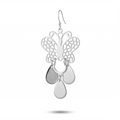 Butterfly Dangle Earrings: Silver-Plated Boho Teardrop Jewelry