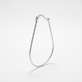 925 Sterling Silver Teardrop Hoop Earrings, Twisted Silver Hoops, Minimalist Drop Earrings, Lightweight Everyday Jewelry, Gift for Her