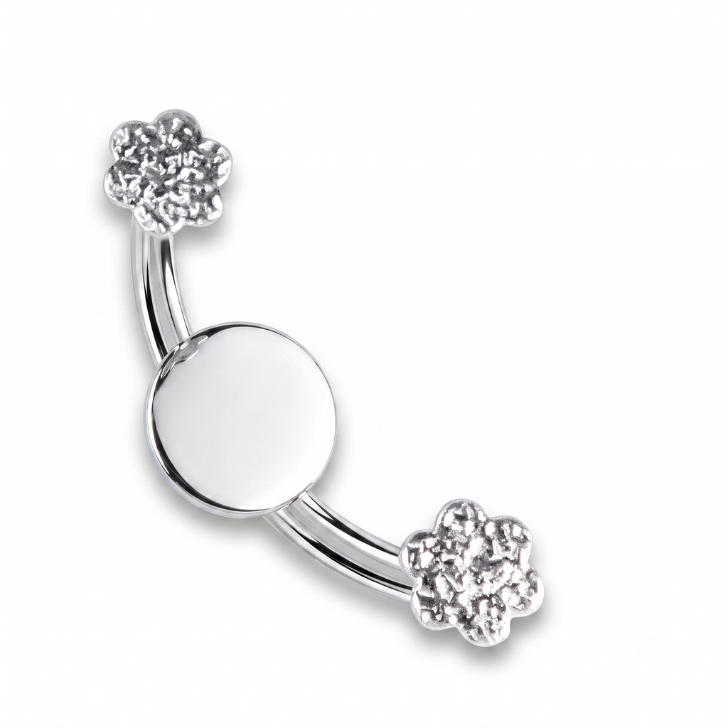 Floral Sterling Silver Ear Cuff | Adjustable Non Pierced Earring