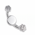 Floral Sterling Silver Ear Cuff | Adjustable Non Pierced Earring