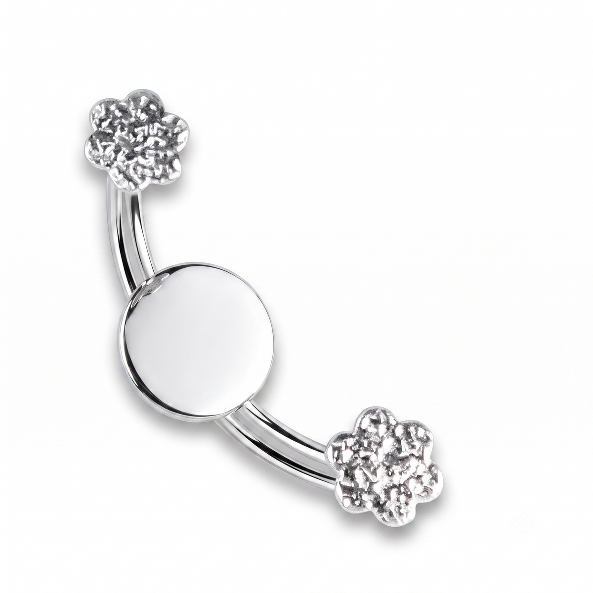 Floral Sterling Silver Ear Cuff | Adjustable Non Pierced Earring