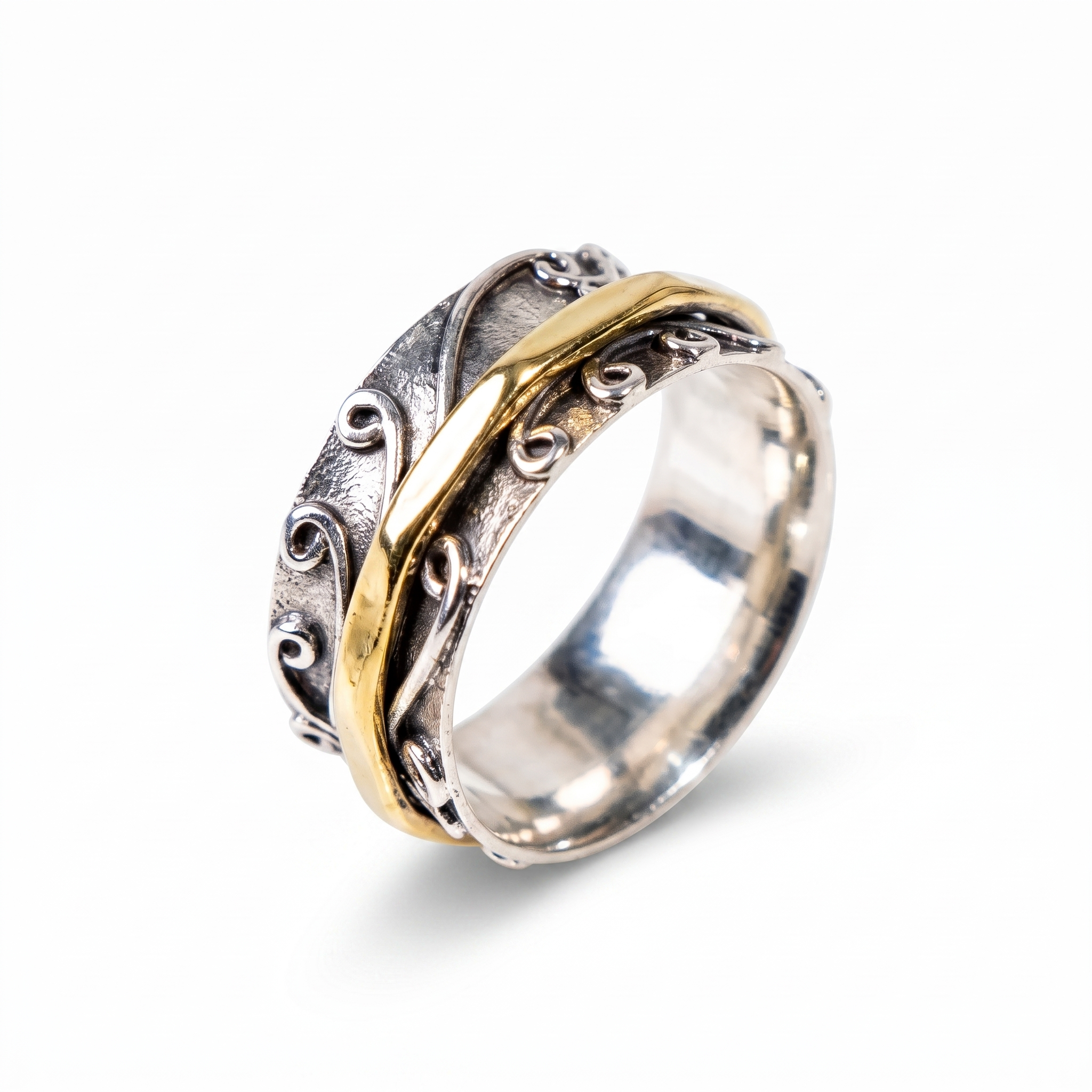 Handmade 925 Sterling Silver Men's Band Ring | Minimalist Design