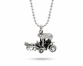 Sterling Silver Vintage Car Necklace | Classic Automobile Pendant