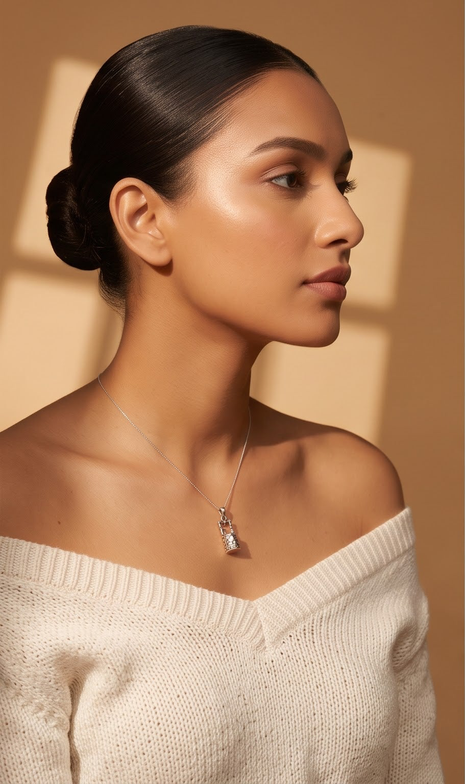 Sterling Silver Well Pendant Necklace – Handmade Charm Jewelry