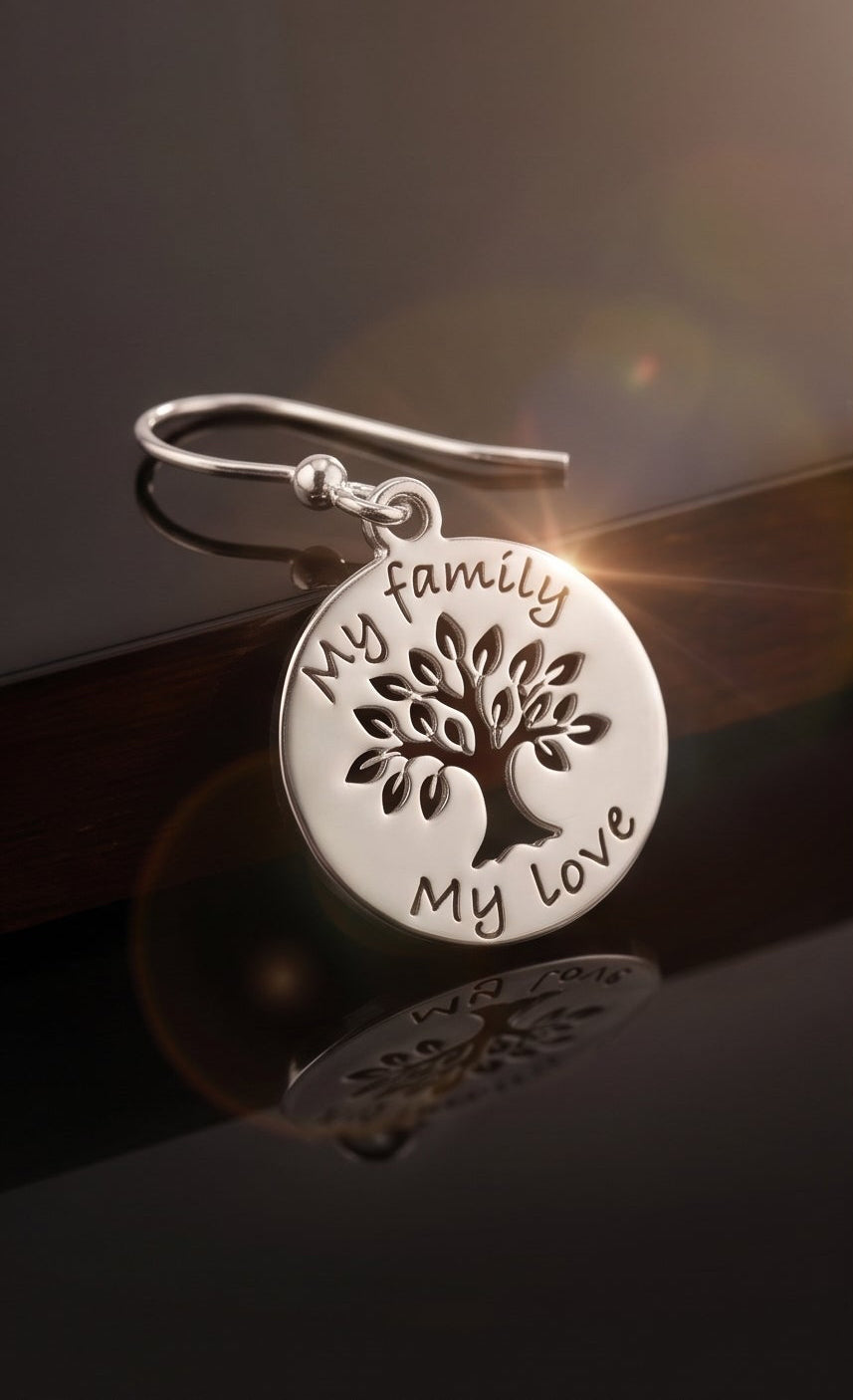 Silver Tree of Life Earrings