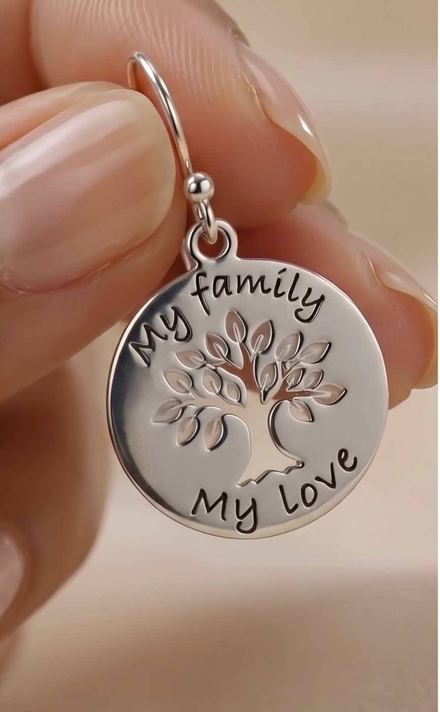 Silver Tree of Life Earrings