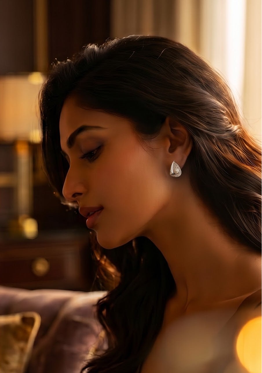 Pearl Stud Earrings