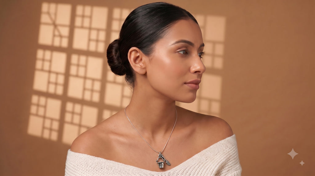 Sterling Silver Watering Can Necklace | Gardening Gift