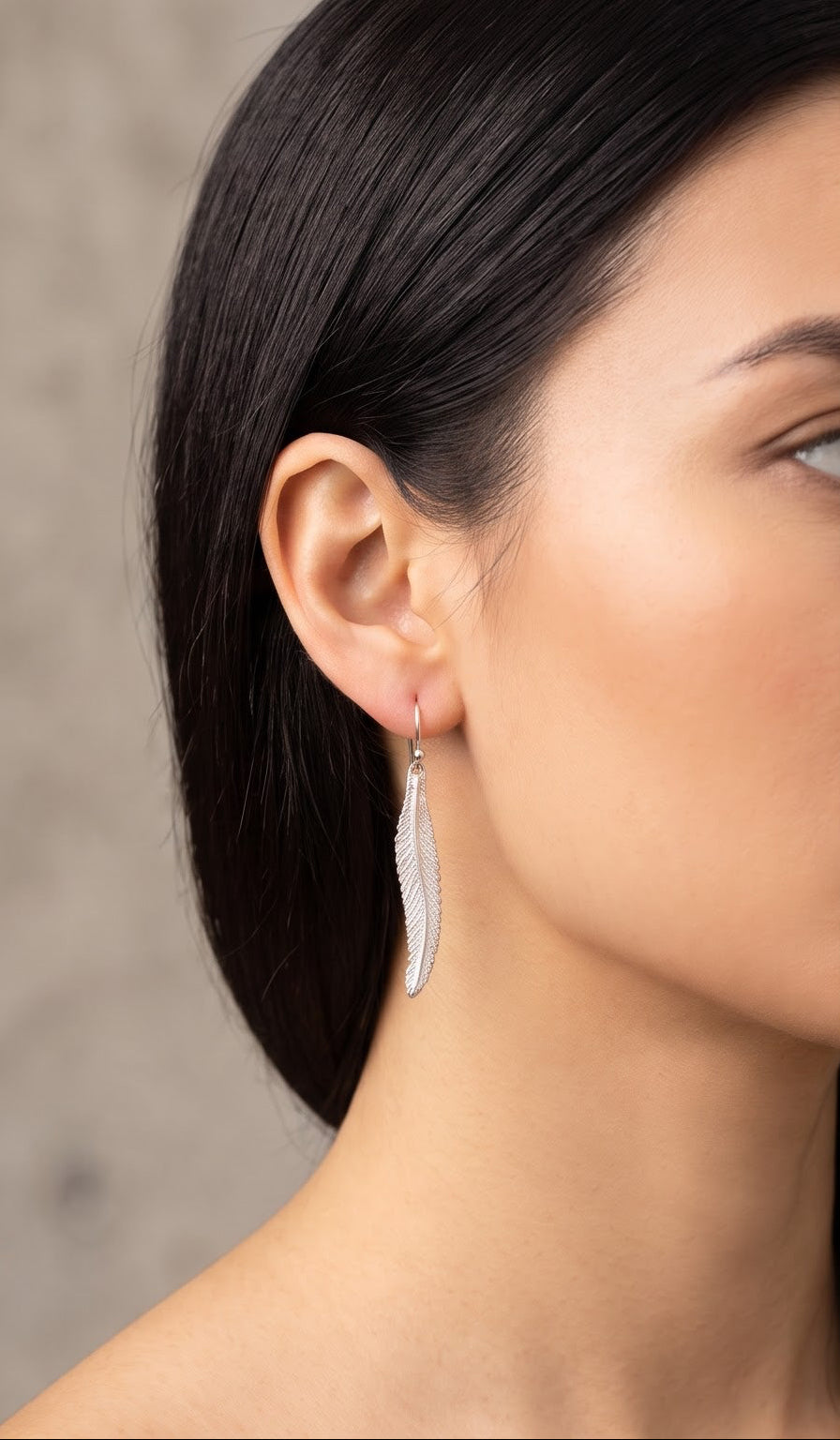 Handmade Silver Feather Earrings, Sterling Silver Dangle Earrings, Boho Gift for Her, Nature Inspired Jewelry, Birthday Gift